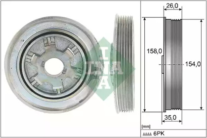 Ременный шкив (WILMINK GROUP: WG1781160)