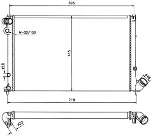 Теплообменник (WILMINK GROUP: WG1723110)