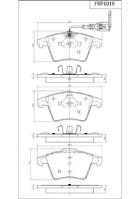 Комплект тормозных колодок (FI.BA: FBP4018)