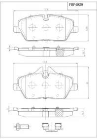 Комплект тормозных колодок (FI.BA: FBP4029)