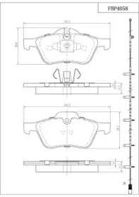 Комплект тормозных колодок (FI.BA: FBP4058)