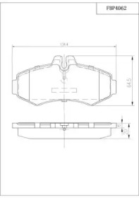 Комплект тормозных колодок (FI.BA: FBP4062)