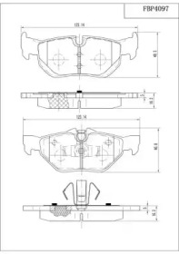 Комплект тормозных колодок (FI.BA: FBP4097)