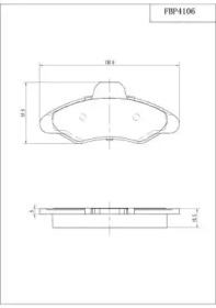 Комплект тормозных колодок (FI.BA: FBP4106)