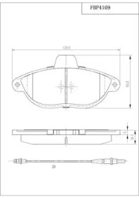 Комплект тормозных колодок (FI.BA: FBP4109)