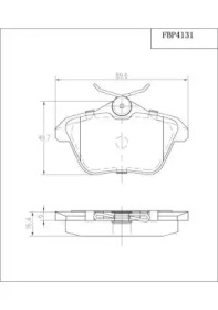 Комплект тормозных колодок (FI.BA: FBP4131)