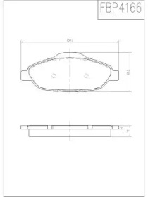 Комплект тормозных колодок (FI.BA: FBP4166)