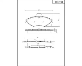 Комплект тормозных колодок (FI.BA: FBP4203)