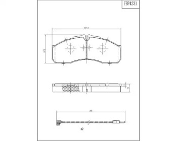 Комплект тормозных колодок (FI.BA: FBP4231)