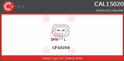 Генератор (CASCO: CAL15020GS)