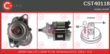 Стартер (CASCO: CST40118AS)