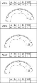 Комлект тормозных накладок (ASIMCO: K3730)