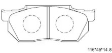 Комплект тормозных колодок (ASIMCO: KD1711)