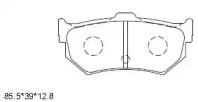 Комплект тормозных колодок (ASIMCO: KD1730)