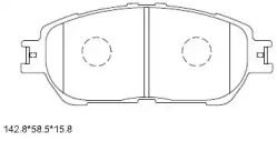 Комплект тормозных колодок (ASIMCO: KD2639)