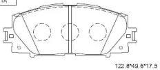 Комплект тормозных колодок (ASIMCO: KD2764)