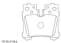 Комплект тормозных колодок (ASIMCO: KD2785)