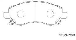 Комплект тормозных колодок (ASIMCO: KD3298)