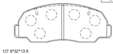 Комплект тормозных колодок (ASIMCO: KD3392)