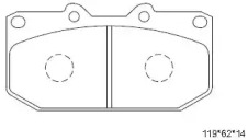 Комплект тормозных колодок (ASIMCO: KD3703)