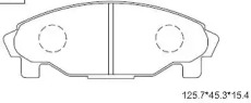 Комплект тормозных колодок (ASIMCO: KD3714W)