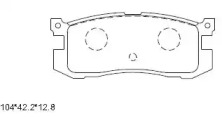 Комплект тормозных колодок (ASIMCO: KD3751)