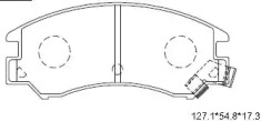 Комплект тормозных колодок (ASIMCO: KD3763)