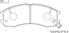 Комплект тормозных колодок (ASIMCO: KD3764)