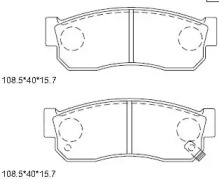 Комплект тормозных колодок (ASIMCO: KD3771W)