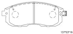 Комплект тормозных колодок (ASIMCO: KD3773)