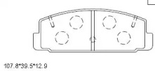 Комплект тормозных колодок (ASIMCO: KD3791)