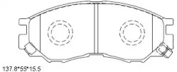 Комплект тормозных колодок (ASIMCO: KD4231)