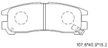 Комплект тормозных колодок (ASIMCO: KD4624)