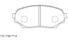 Комплект тормозных колодок (ASIMCO: KD4703)