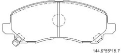 Комплект тормозных колодок (ASIMCO: KD4722)