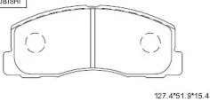 Комплект тормозных колодок (ASIMCO: KD4724)