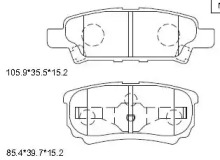 Комплект тормозных колодок (ASIMCO: KD4730)