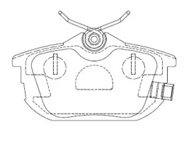 Комплект тормозных колодок (ASIMCO: KD4733)