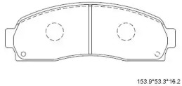 Комплект тормозных колодок (ASIMCO: KD6304)