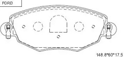 Комплект тормозных колодок (ASIMCO: KD6731)