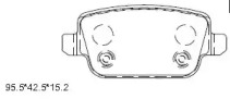 Комплект тормозных колодок (ASIMCO: KD6782)