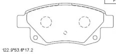 Комплект тормозных колодок (ASIMCO: KD6789)