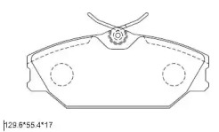 Комплект тормозных колодок (ASIMCO: KD7501)