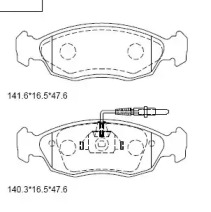 Комплект тормозных колодок (ASIMCO: KD7578)