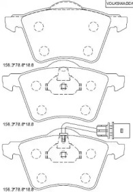 Комплект тормозных колодок (ASIMCO: KD7580)