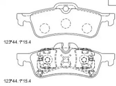 Комплект тормозных колодок (ASIMCO: KD7583)