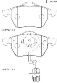 Комплект тормозных колодок (ASIMCO: KD7718)