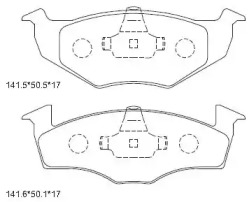 Комплект тормозных колодок (ASIMCO: KD7753)