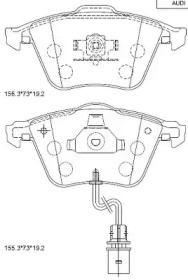 Комплект тормозных колодок (ASIMCO: KD7798)