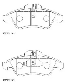 Комплект тормозных колодок (ASIMCO: KD7799)